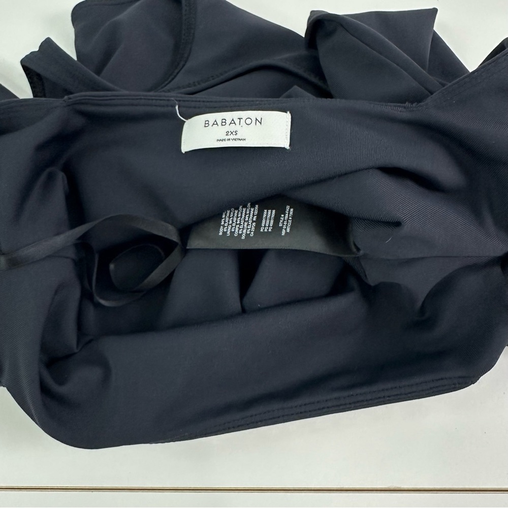 Aritzia Babaton Black Long Sleeve Bodysuit with Square Neckline Size 2XS (XXS) - Picture 5 of 16